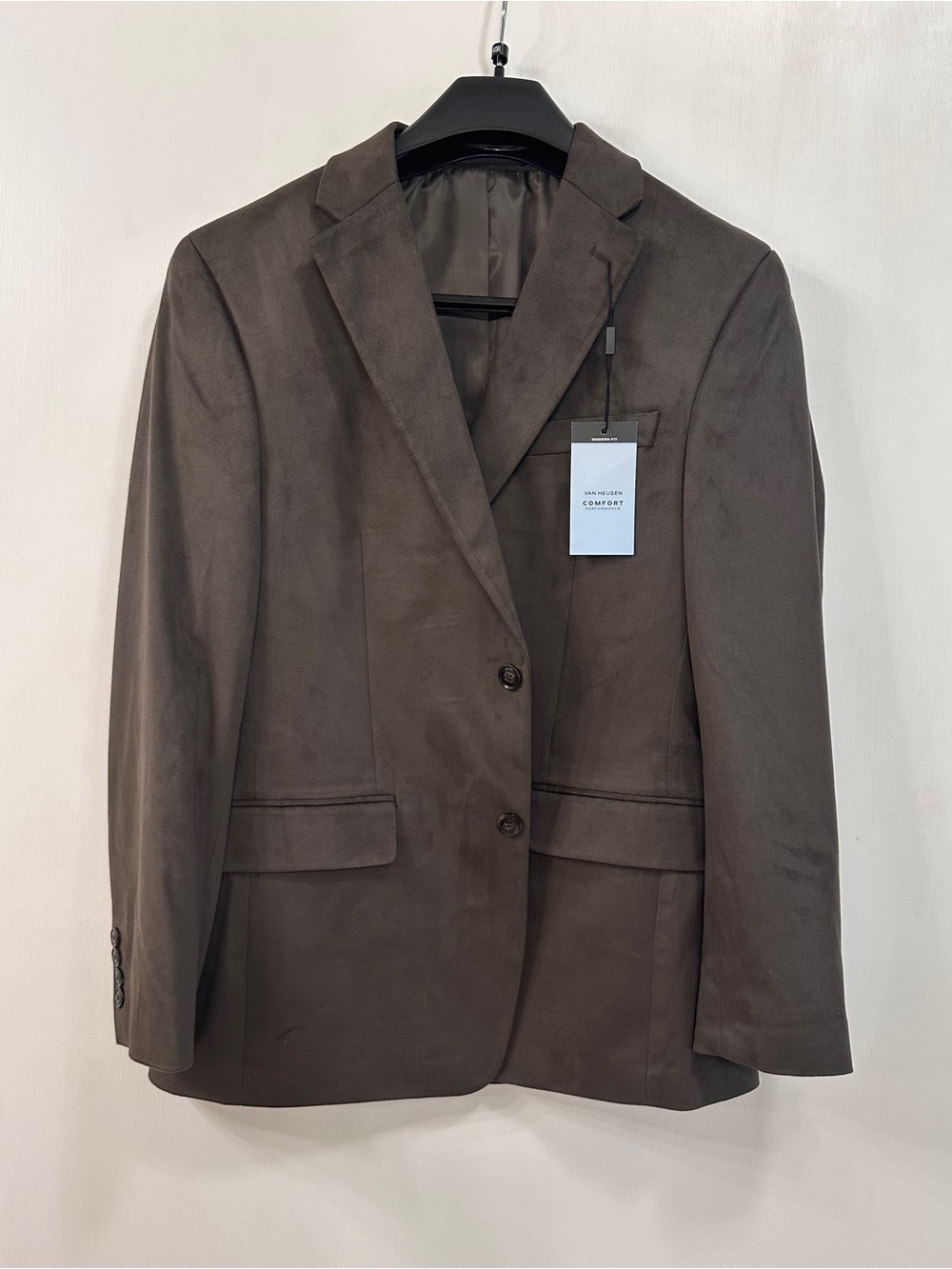 NWT Van Heusen Men's 40R Blazer Faux Suede Comfort Sport Coat Suit $200
